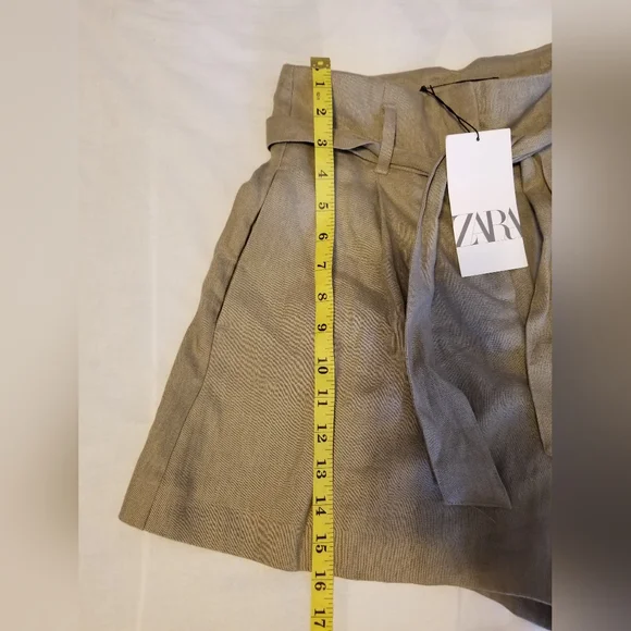 NWT Zara Short Women's Beige Size Small - Picture 4 of 10